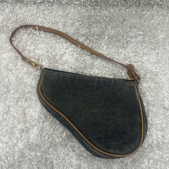 CHRISTIAN DIOR Mini Saddle Pochette - Picture 4 of 12